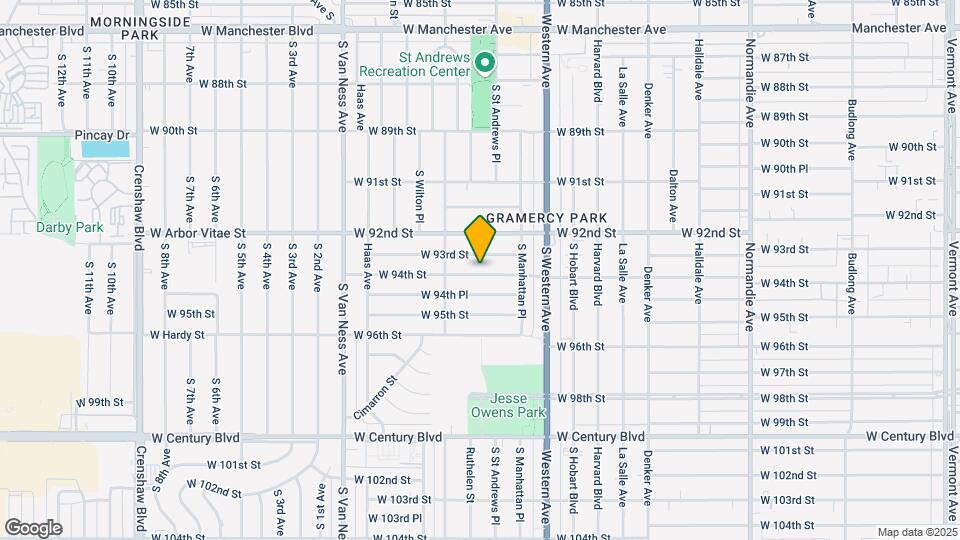 1911 W 94th St Map and Location Details