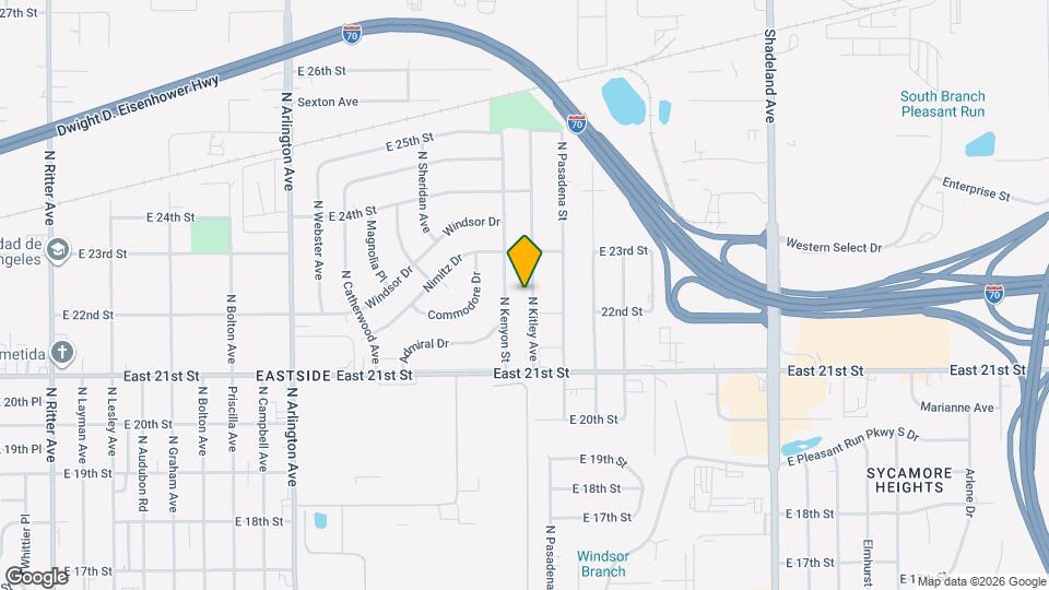 2202 N Kitley Ave Map and Location Details