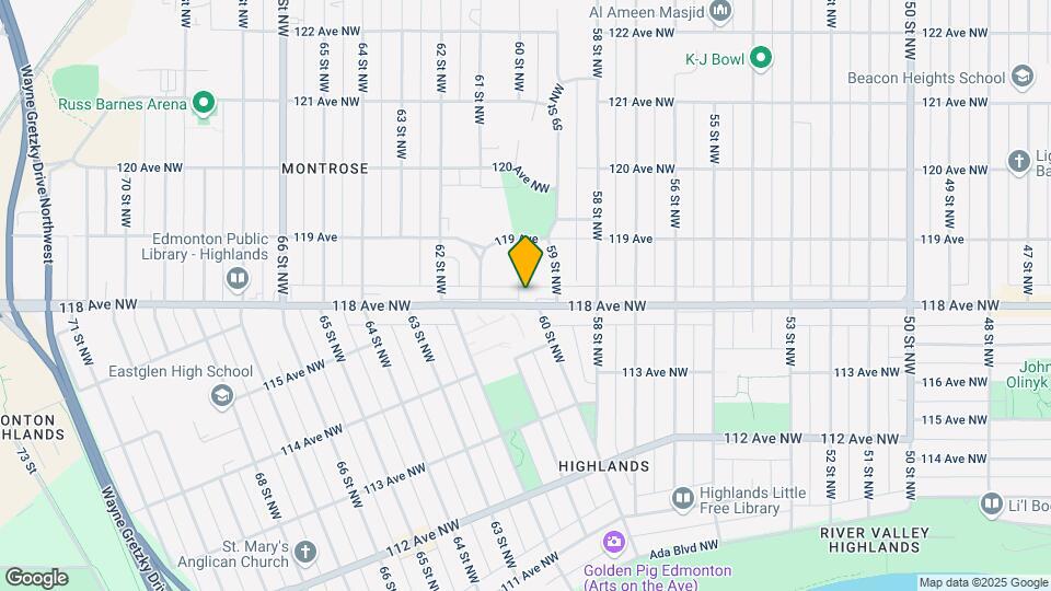 11805 60 St NW Map and Location Details