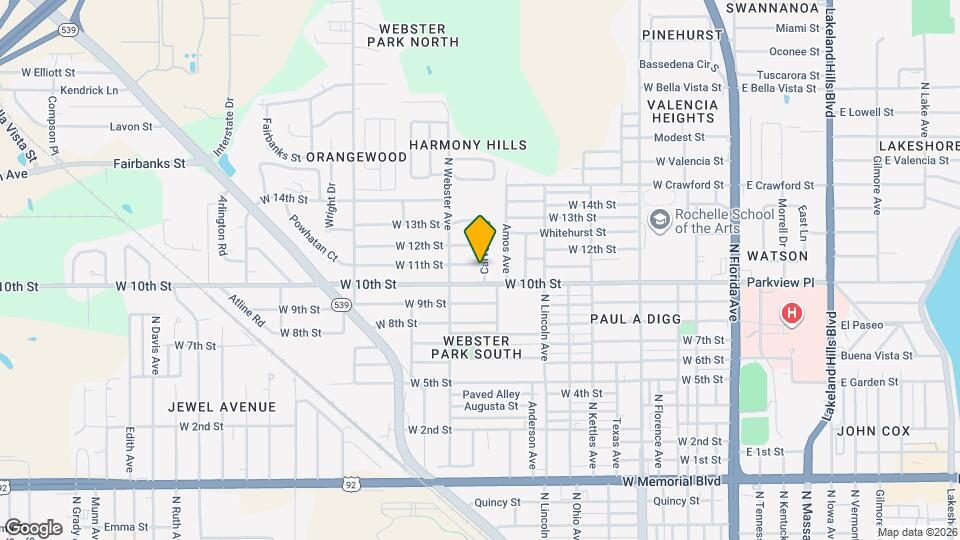 918 W 11th St Map and Location Details