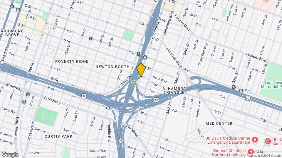 3000 T St Mapa y Detalles de la Ubicación