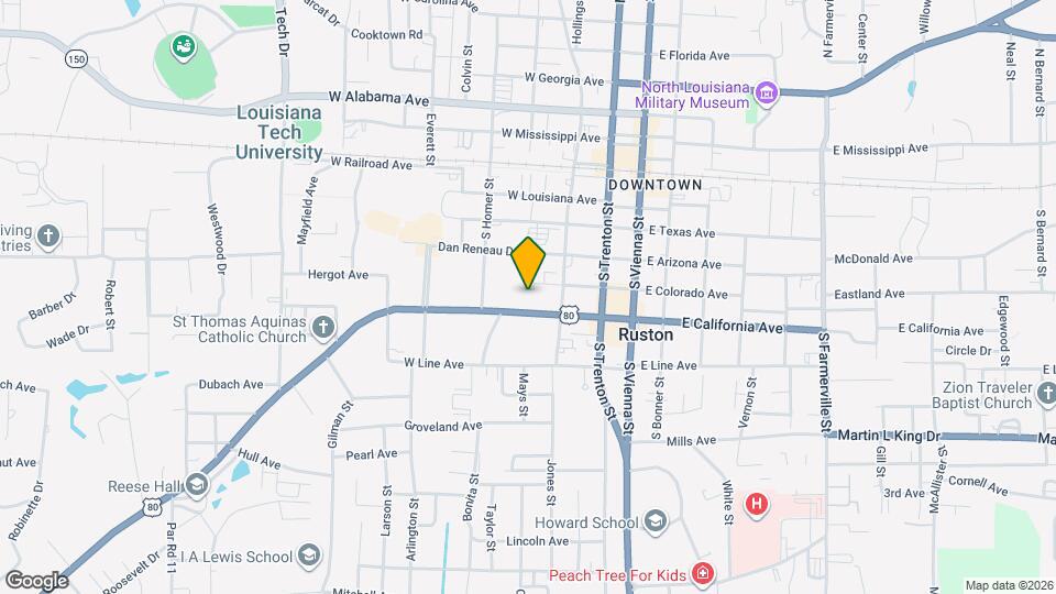 316 W Colorado Ave Map and Location Details