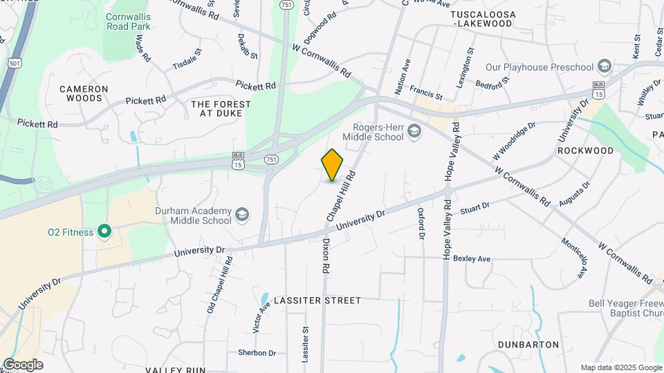 2922 Chapel Hill Rd Map and Location Details