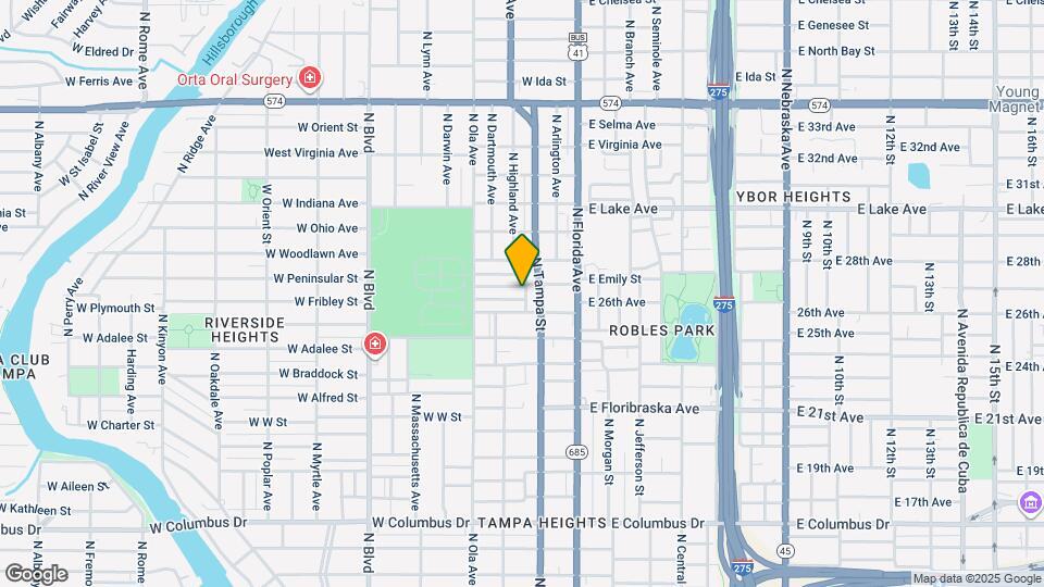 3306 N Highland Ave Map and Location Details