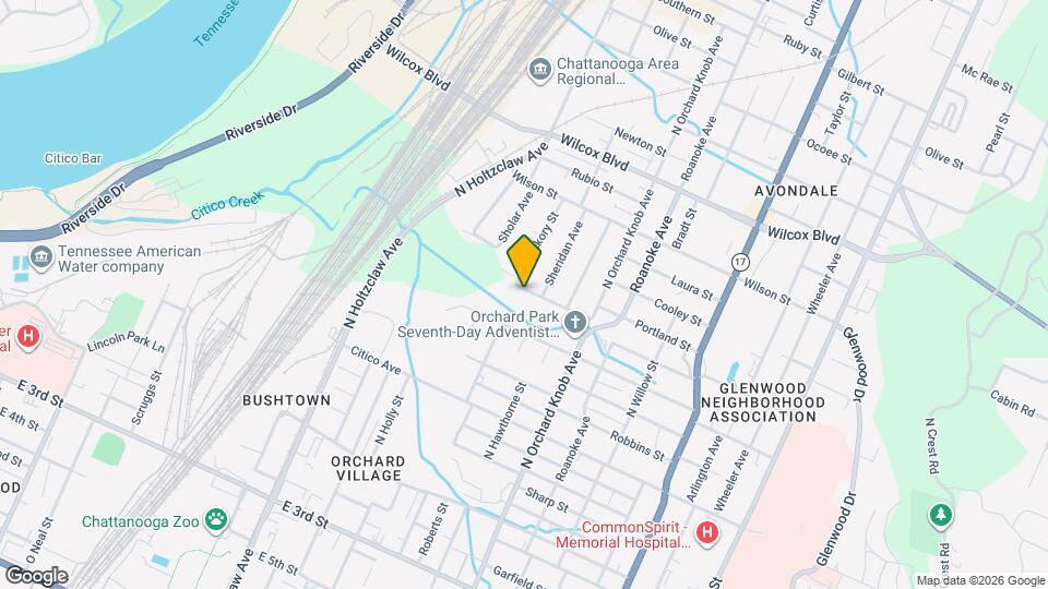 1714 Portland St, Unit Unit C Map and Location Details