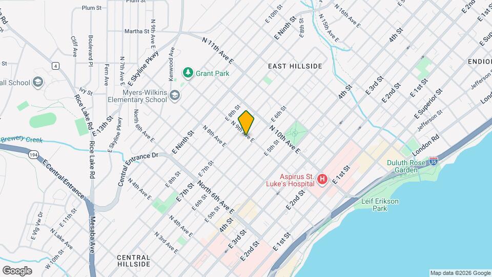 615 N 9th Ave E Map and Location Details