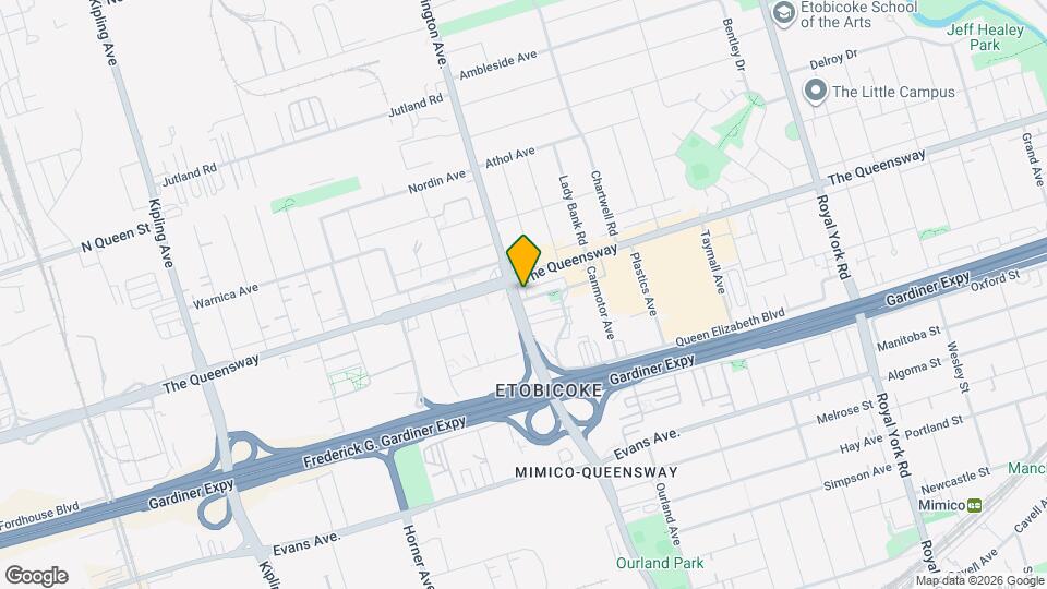 893 Islington Av Map and Location Details