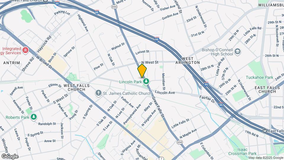 517 Great Falls St Map and Location Details