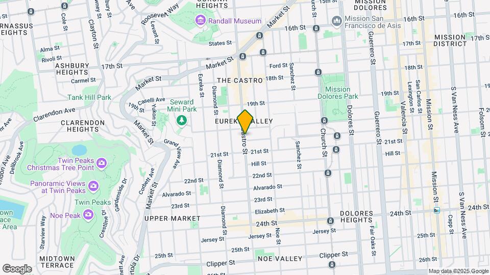 741-743 Castro St Map and Location Details