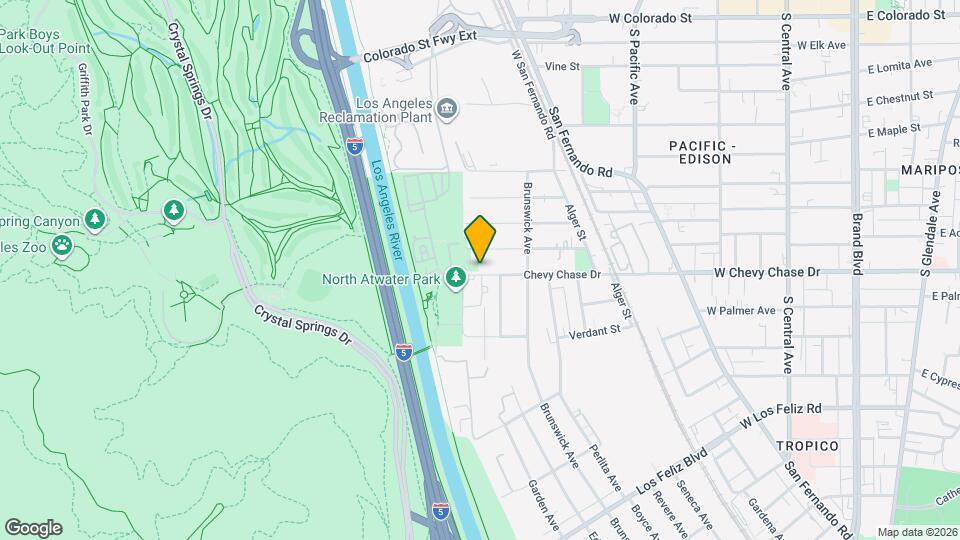 4001 Chevy Chase Dr Map and Location Details