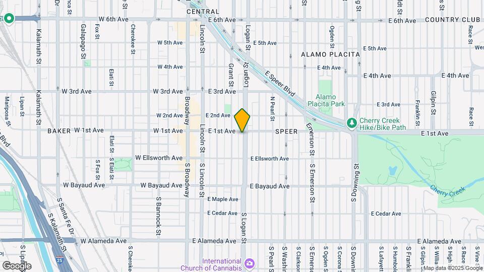 336 E 1st Ave Map and Location Details