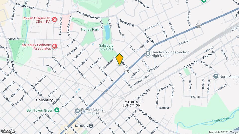 919 N Church St Map and Location Details