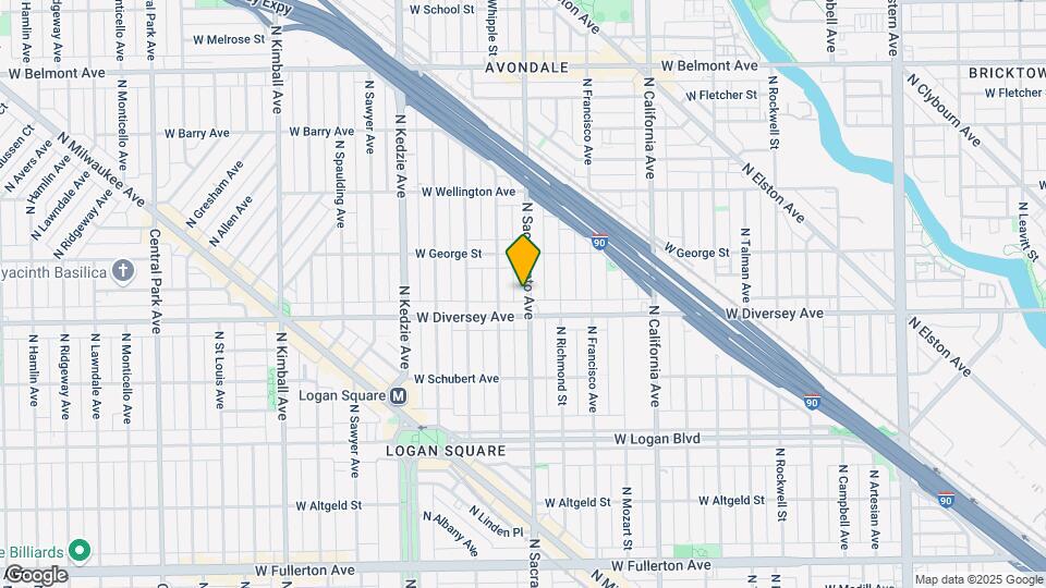 2820 N Sacramento Ave-Unit -3 Map and Location Details