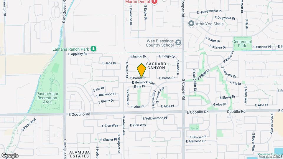 1667 E Carob Dr Map and Location Details