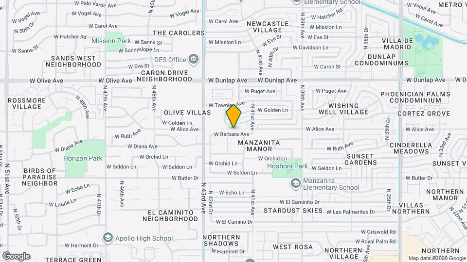 4138 W Barbara Ave Map and Location Details