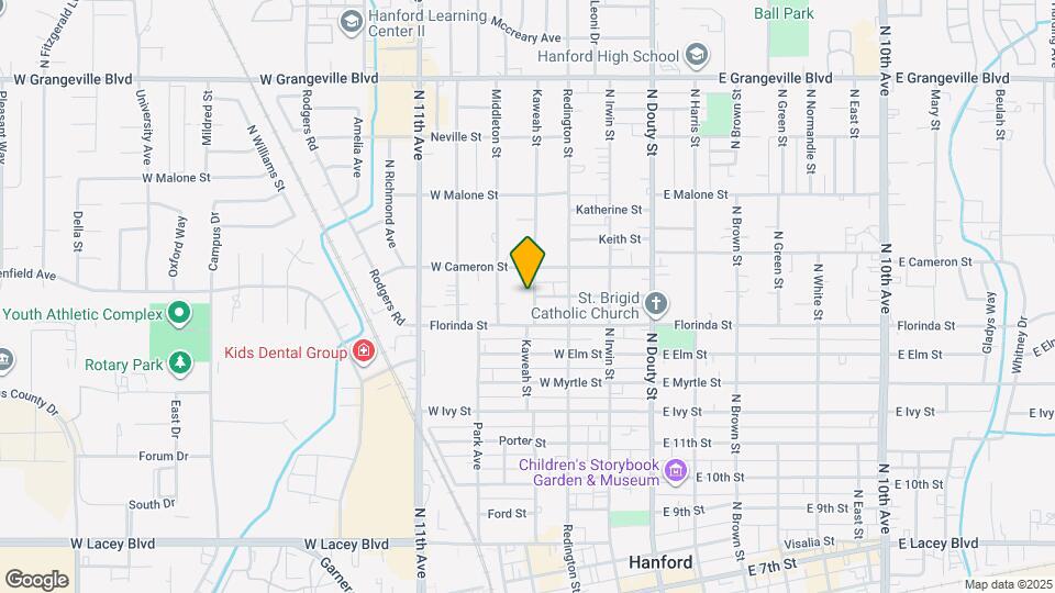 1034 Kaweah St Map and Location Details