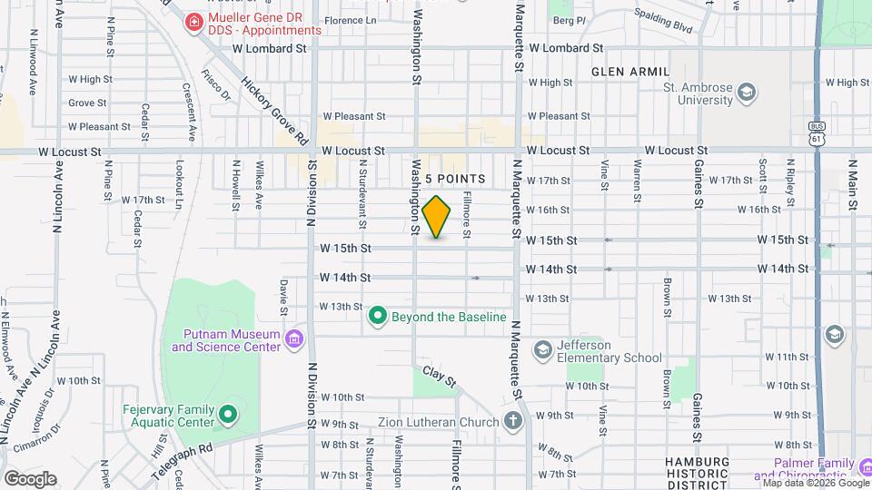 1436-1438 W 15th St Map and Location Details