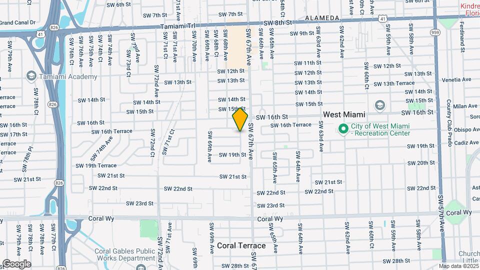 1690 SW 67th Ct Map and Location Details