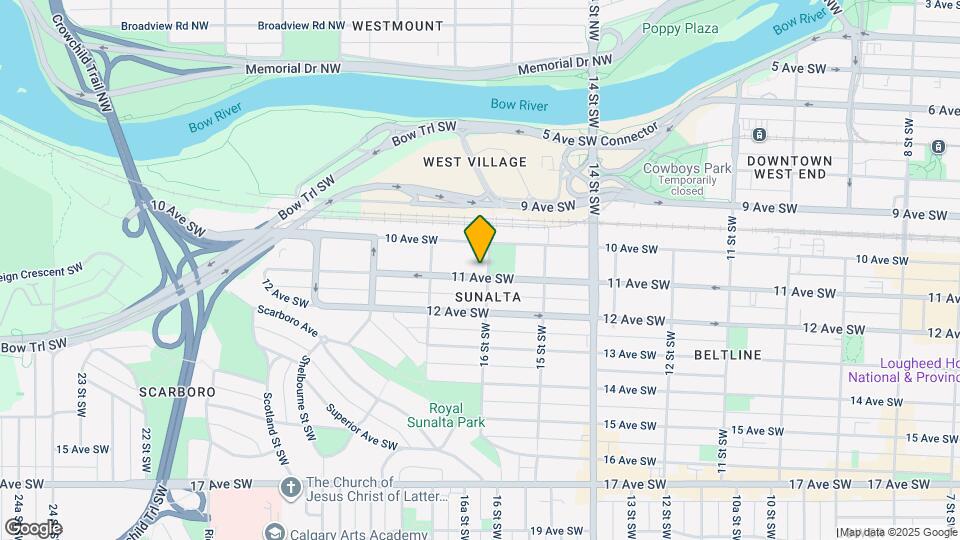 1706-1711 11 Ave SW Map and Location Details