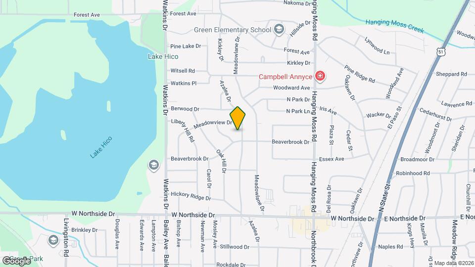 4217 Azalea Dr Map and Location Details