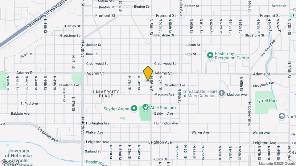 2901 North 56th Street Mapa y Detalles de la Ubicación