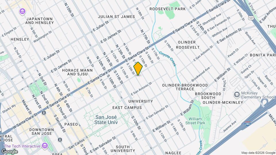 118 S 13th St Map and Location Details