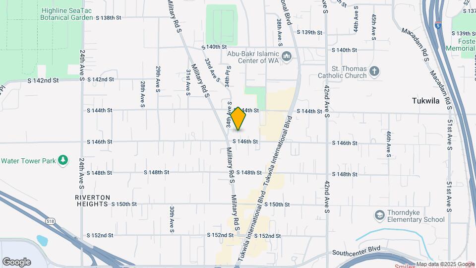3418 S 146th St Map and Location Details