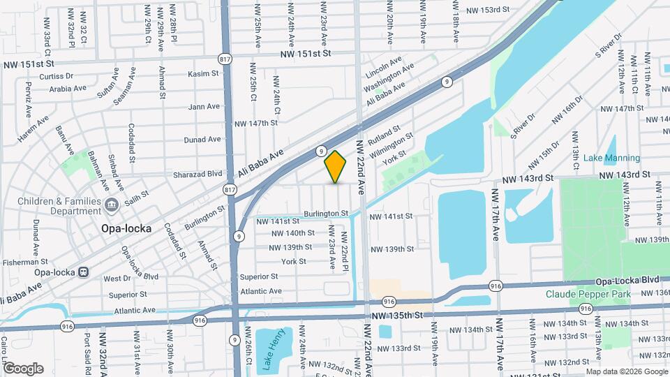 14260 NW 22nd Pl Map and Location Details