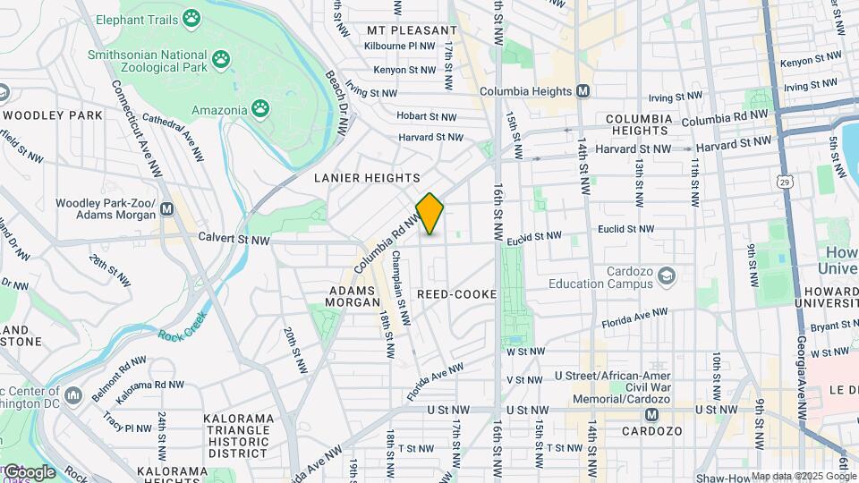 1723 Euclid St NW Map and Location Details