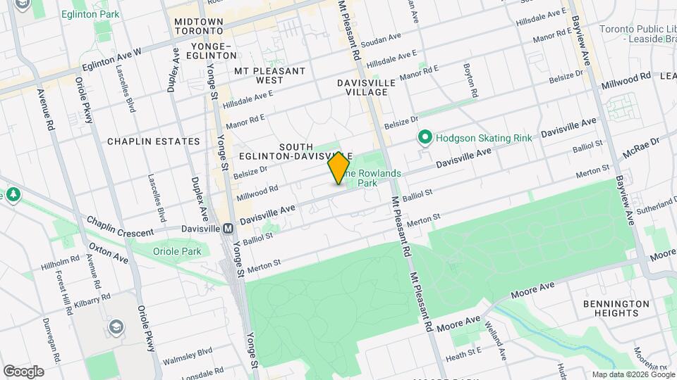 172 Davisville Ave, Unit B Map and Location Details