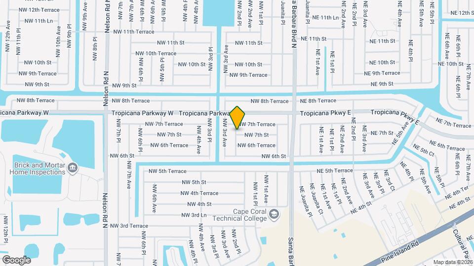 707 NW 2nd Pl Map and Location Details