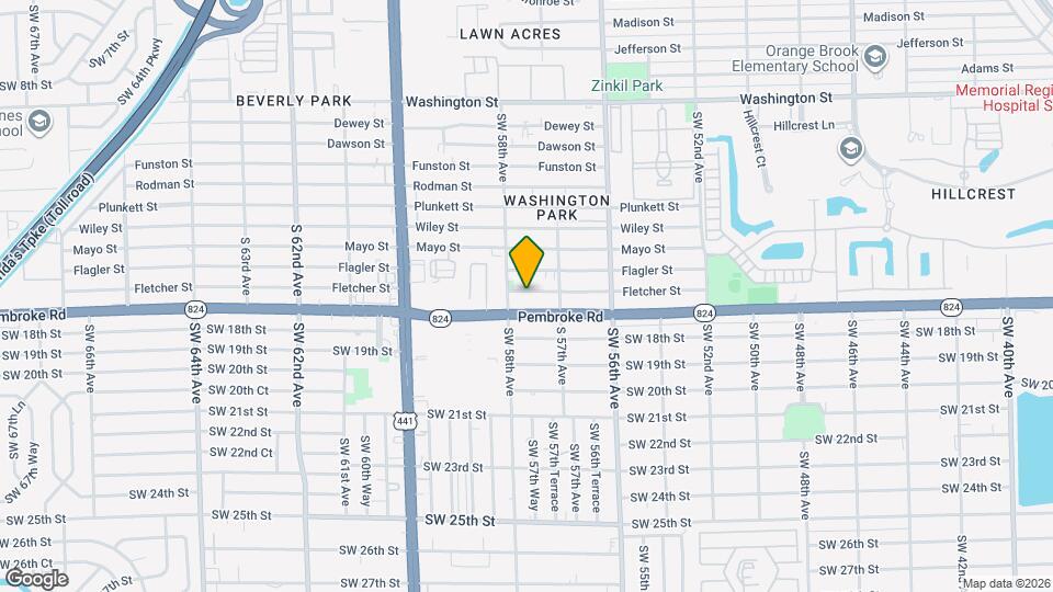 5732 Fletcher St Map and Location Details