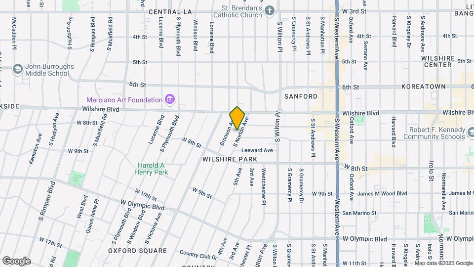 695 S Norton Ave Map and Location Details