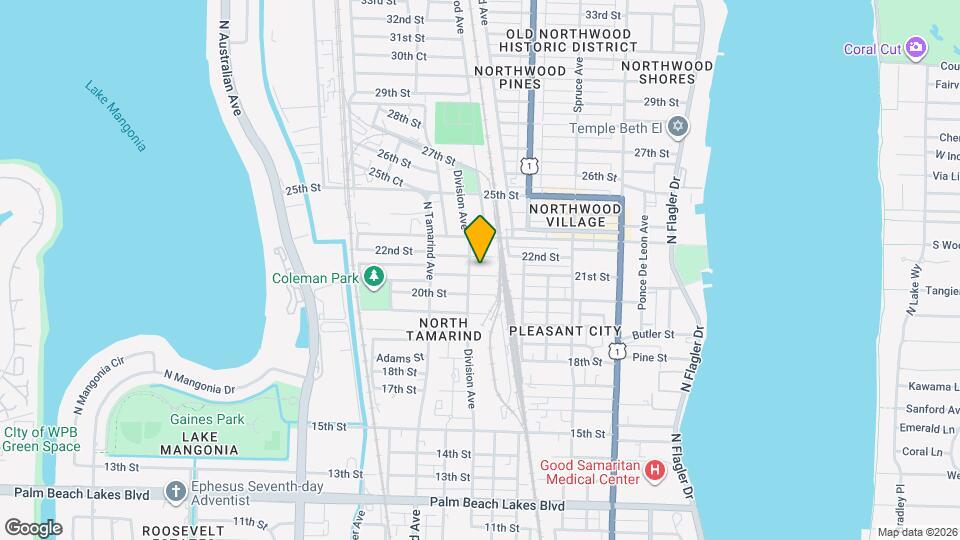 725 21st St Map and Location Details