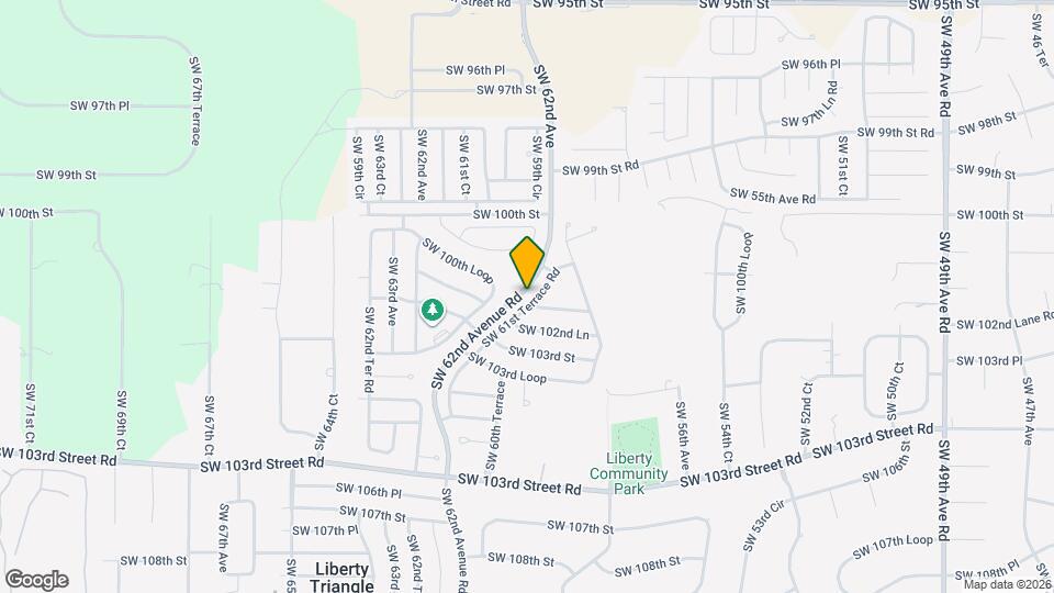 10202 SW 61st Terrace Rd Map and Location Details