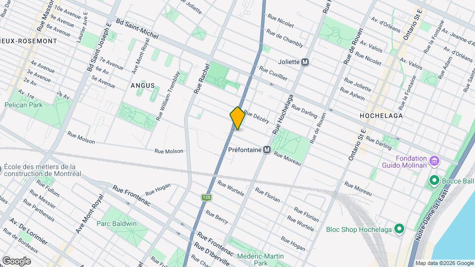3100 Sherbrooke Rue E Map and Location Details