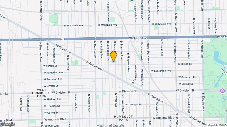 1400 N Avers Ave Mapa y Detalles de la Ubicación
