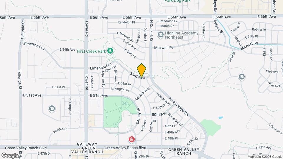 19052 E 53rd Ave Map and Location Details