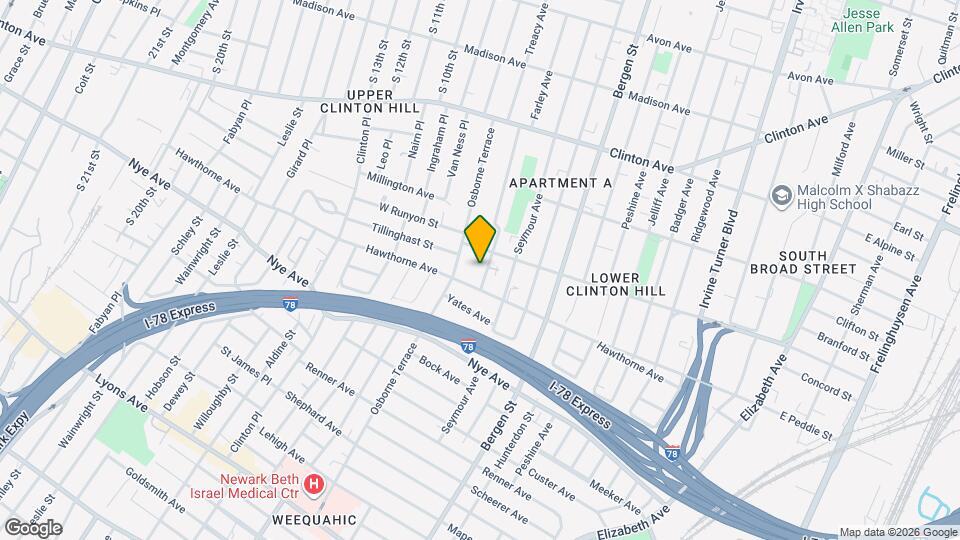 131 Hedden Terrace Map and Location Details