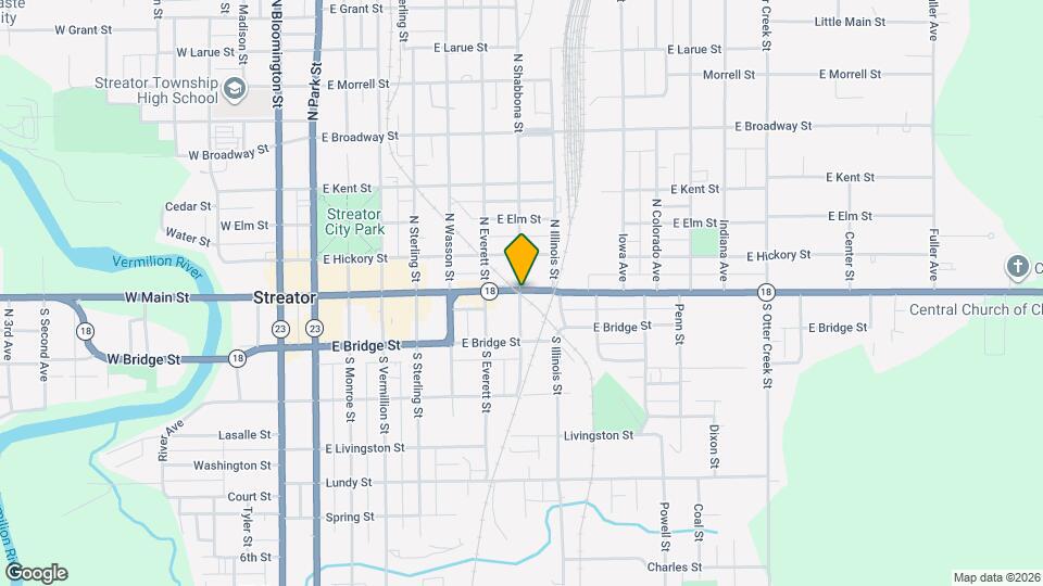 3 S Shabbona St, Unit 3 Map and Location Details