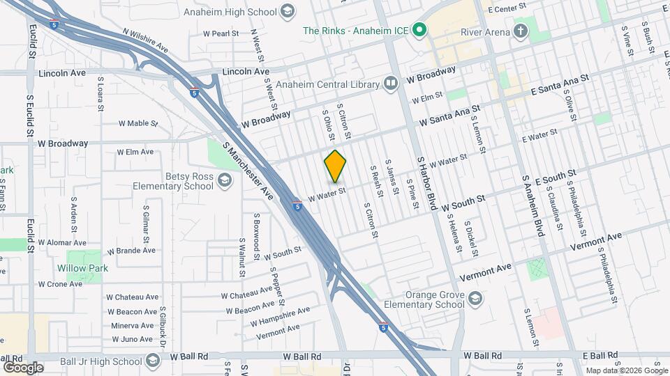 554 S Indiana St Map and Location Details