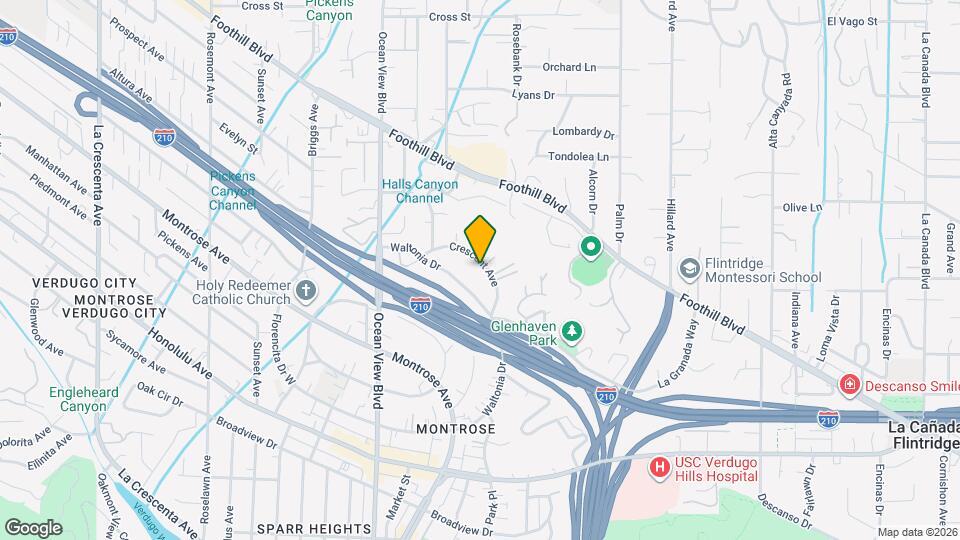 2150 Crescent Ave Map and Location Details