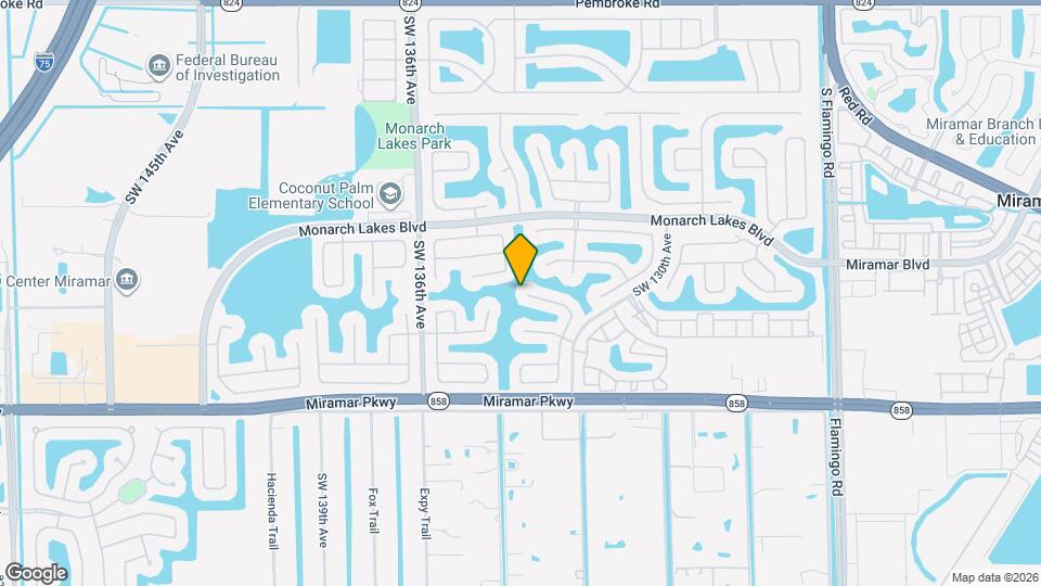 13196 SW 29th St Map and Location Details