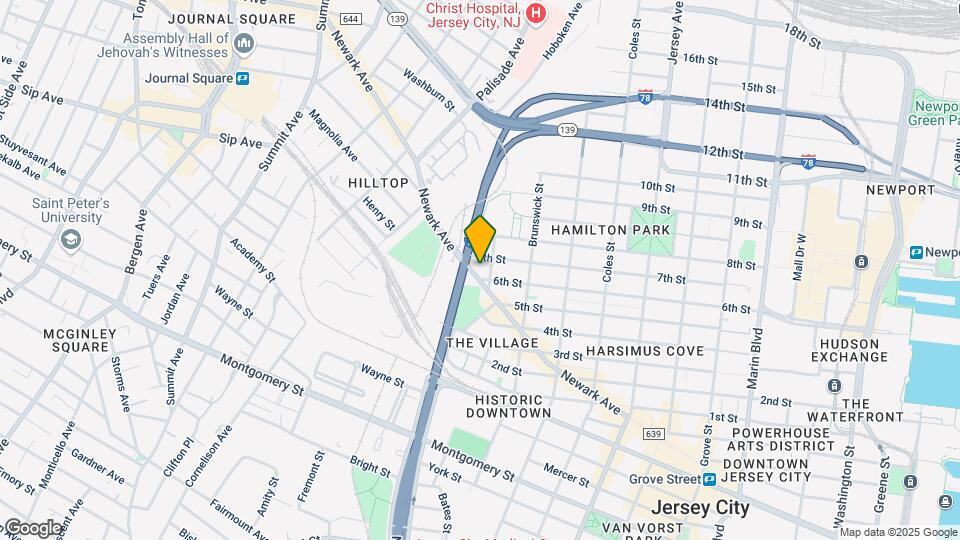 380 Newark Ave, Unit 302 Mapa y Detalles de la Ubicación