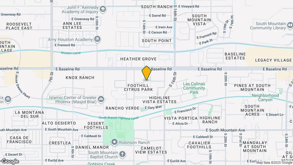1428 E Branham Ln Map and Location Details