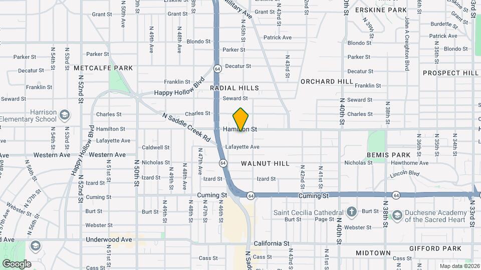 4519 Hamilton St, Unit 4519 Mapa y Detalles de la Ubicación