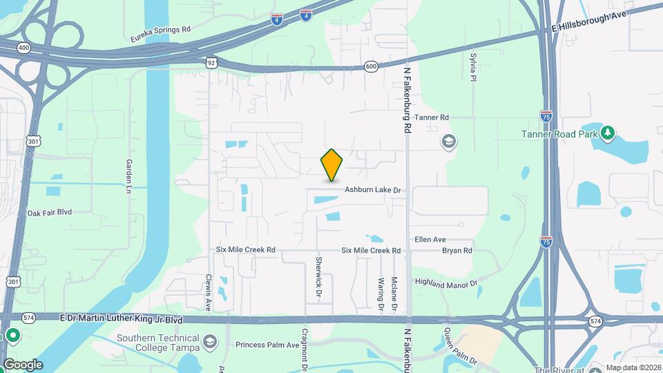 9852 Ashburn Lake Dr Mapa y Detalles de la Ubicación