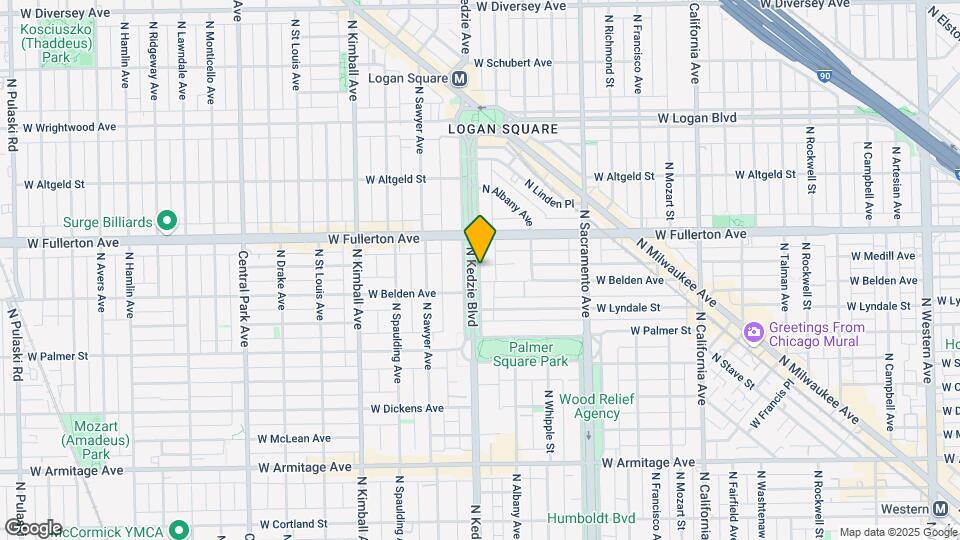 2323 N Kedzie Blvd, Unit 3 Map and Location Details