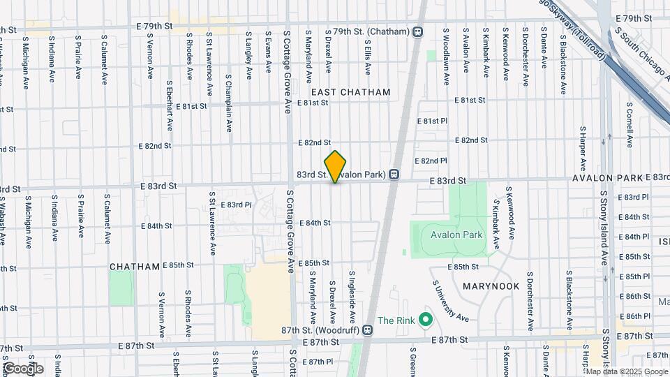 8307 S Drexel Ave Map and Location Details