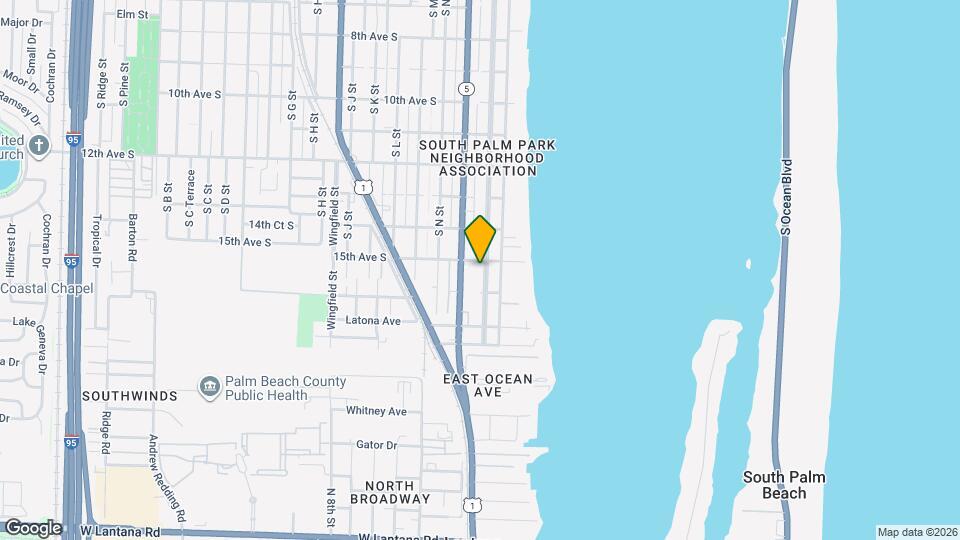 1511 S Palmway Map and Location Details